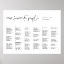 Search for signs our favorite people wedding seating charts Modern