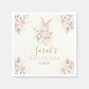 Search for bunny baby shower napkins Floral
