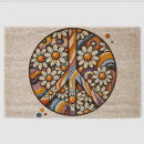 Search for peace sign doormats Hippie