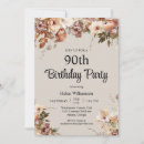 Search for elegant 90th birthday invitations Ninety