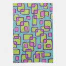 Search for colorful kitchen towels 1950s