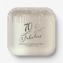 Search for 70th birthday plates 70 and fabulous