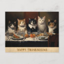 Search for thanksgiving cat postcards Vintage