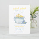 Search for rub a dub dub invitations Blue and yellow