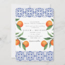 Search for blue and orange wedding invitations Watercolor