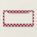 Search for maroon license plates Red