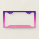 Search for neon license plate frames Ombre