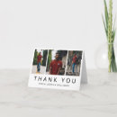 Search for three photo thank you cards Black and white