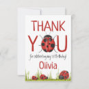 Search for ladybug thank you cards Red