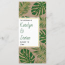 Search for green gold wedding programs Rustic