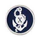 Search for anchor lapel pins Blue