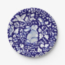 Search for blue and white rabbit plates Garden