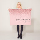 Search for glitter blankets Blush pink