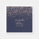 Search for rose gold wedding napkins Typography