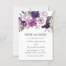 Search for purple save the dates Watercolor