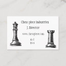 Search for chess business cards Elegant