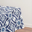 Search for blue and white pattern tablecloths Moroccan