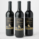 Search for high heel wine labels Black