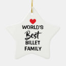 Search for mom and dad ornaments Black and white