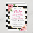 Search for pink and black baby shower invitations Modern