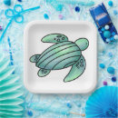 Search for sea turtle paper plates Green