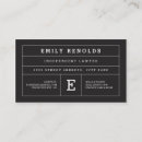Search for impress business cards Black and white