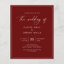 Search for red and gold wedding invitations Classic