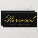 Search for gold reserved wedding signs Script