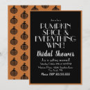 Search for bridal shower holiday invitations Pumpkin