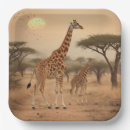 Search for giraffe paper plates Africa