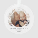 Search for first grandchild ornaments White