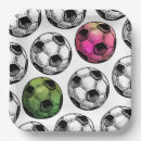Search for pink soccer plates Watercolor soccer birthday