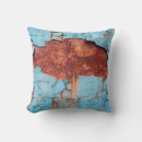Search for blue and rust pillows Old
