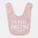Search for first christmas baby bibs Pink