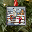 Search for llama ornaments Watercolor
