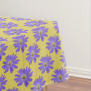 Search for purple flower tablecloths Easter