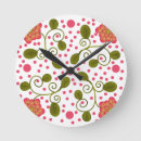 Search for whimsical clocks Floral