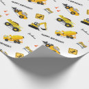 Search for construction wrapping paper Cute