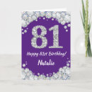 Search for 81st birthday cards Eighty first birthday