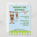 Search for monkeys birthday invitations parties