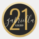 Search for 100th birthday stickers Black