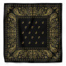 Search for black and gold bandanas Paisley