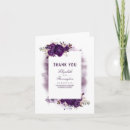 Search for purple wedding thank you cards Plum