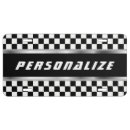 Search for race car license plates Checkered