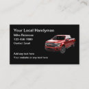 Search for pickup truck business cards Handyman