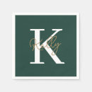 Search for monogrammed monogram initial letter napkins White