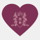 Search for burgundy wedding stickers Monogrammed