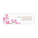 Search for japanese cherry blossom return address labels Floral