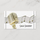 Search for microphone business cards Vintage
