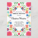 Search for bright floral bridal shower invitations Fiesta